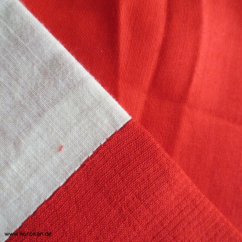 rote Wildseide, antiker Juban Unterkimono