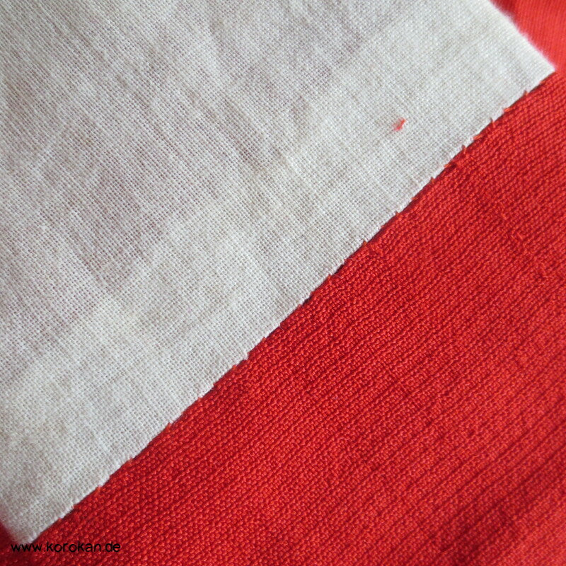 rote Wildseide, antiker Juban Unterkimono