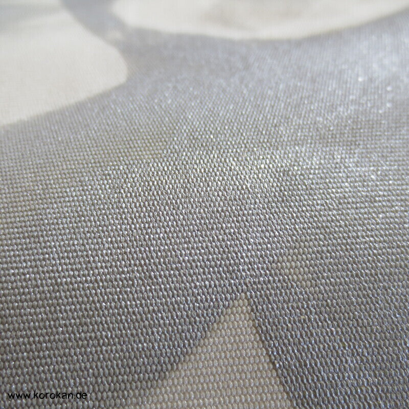 Nagoya Obi Kimono Gürtel Seidenrips handgemalte Silberkraniche