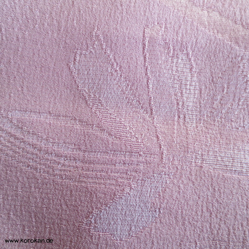 goldene Blätter in rosa Japan Seiden Araihari Kimono