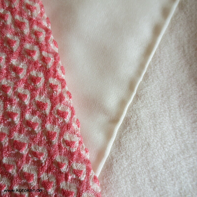 rosa Full Shibori Chrysanthemen Furisode