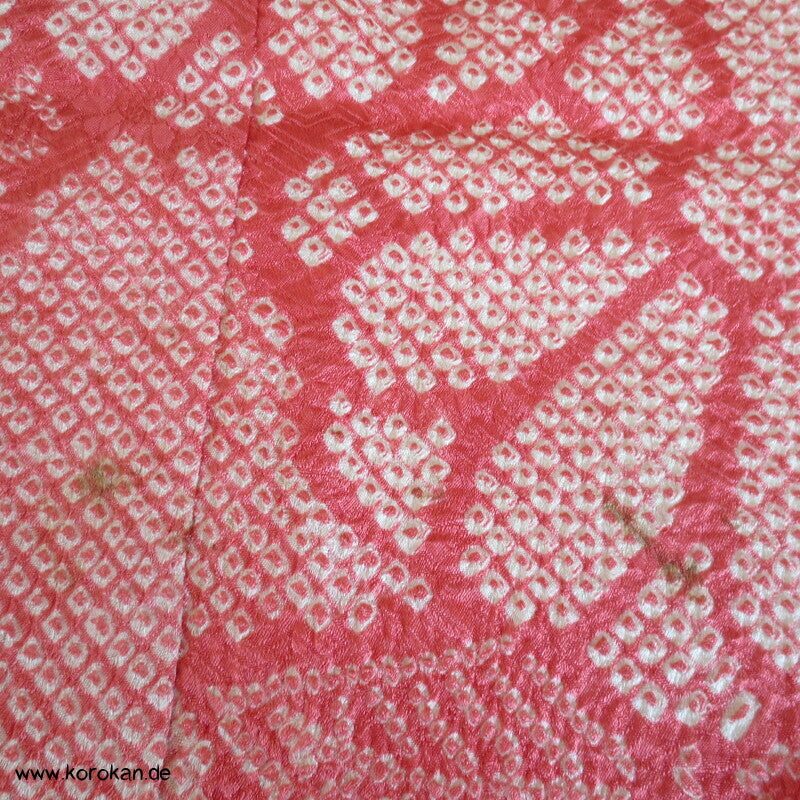 rosa Full Shibori Chrysanthemen Furisode