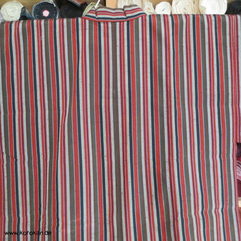 feine Streifen kurze Dochugi, japanische Kimono Alltags-/ Arbeitsjacke