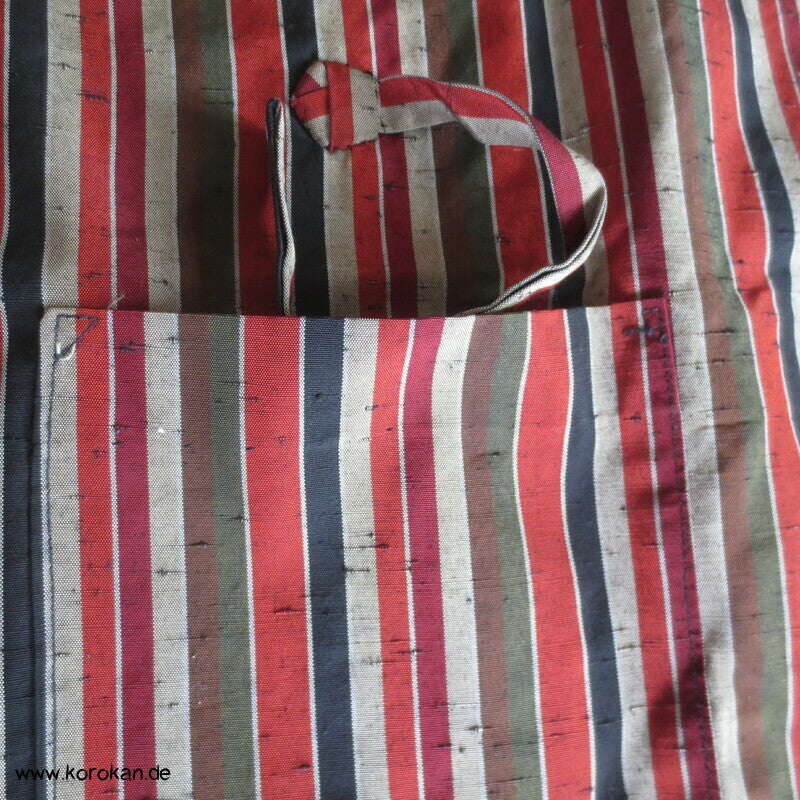 feine Streifen kurze Dochugi, japanische Kimono Alltags-/ Arbeitsjacke