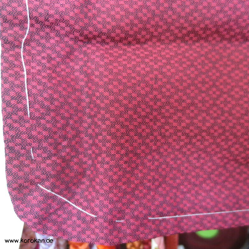 Kett Kasuri Origami Kraniche Komon Kimono