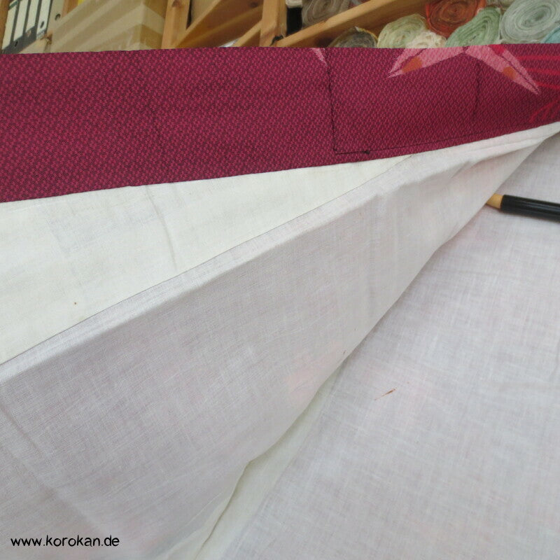 Kett Kasuri Origami Kraniche Komon Kimono