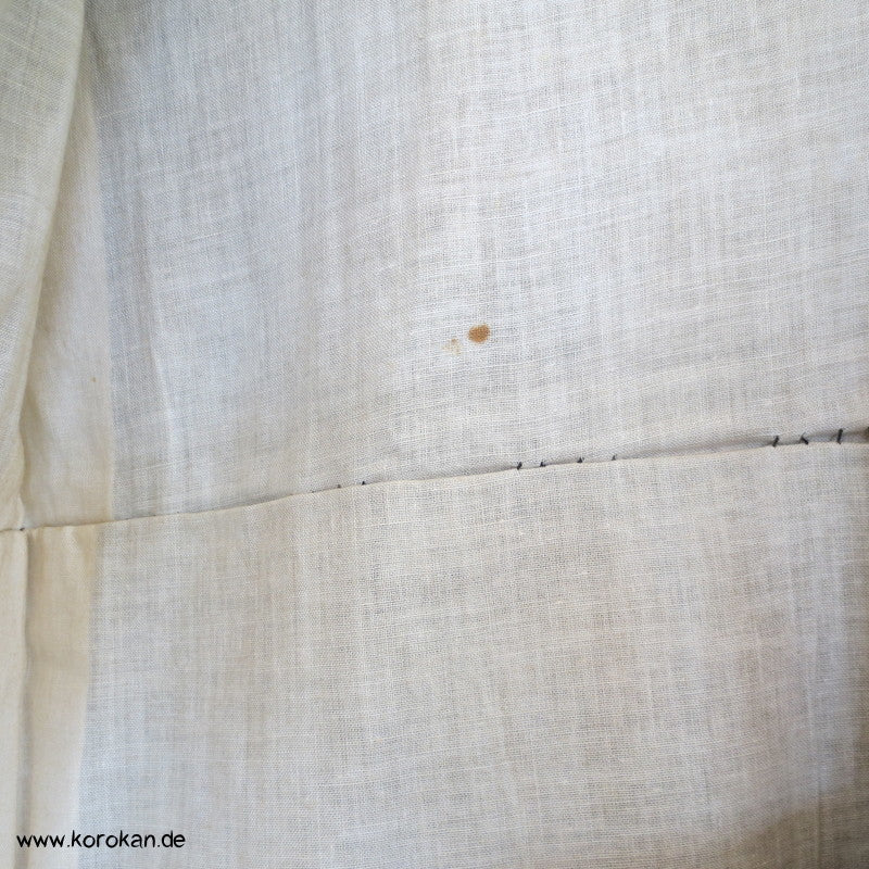 Spindeln in rot auf petrol Meisen Seiden Komon Kimono