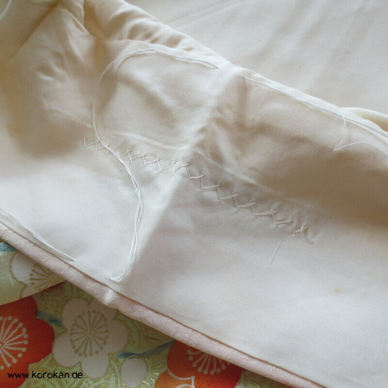allover Sakurazweige, rosa, rot, gold Furisode Seidensatin Kimono