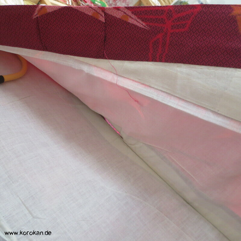 Kett Kasuri Origami Kraniche Komon Kimono
