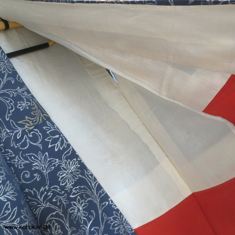 festlicher chinesischer Seiden Brokat 1950'er Komon Kimono