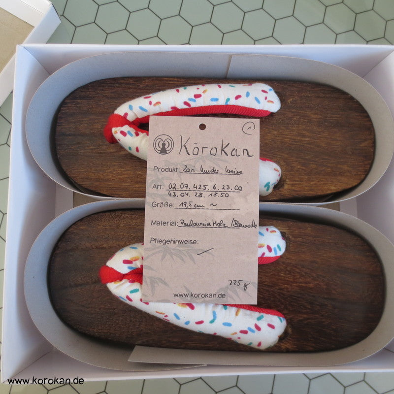 japanische Geta - für Mädchen / Kinder - 19,5 cm, neu