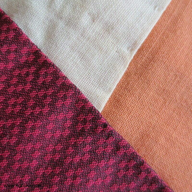 Kett Kasuri Origami Kraniche Komon Kimono