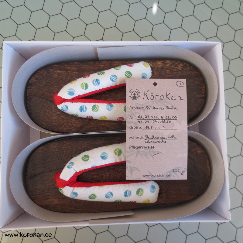 japanische Geta - für Mädchen / Kinder - 19,5 cm, neu