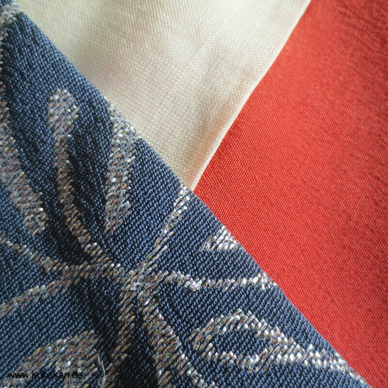festlicher chinesischer Seiden Brokat 1950'er Komon Kimono