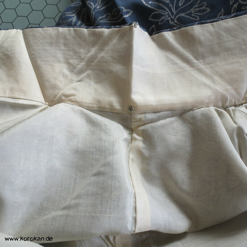 festlicher chinesischer Seiden Brokat 1950'er Komon Kimono