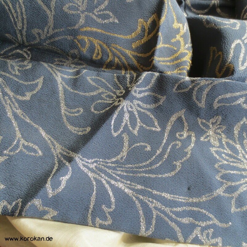 festlicher chinesischer Seiden Brokat 1950'er Komon Kimono