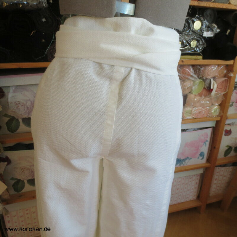 Hakama artige Hose, Handtuchrollen Baumwoll Gerstenkorn Stoff