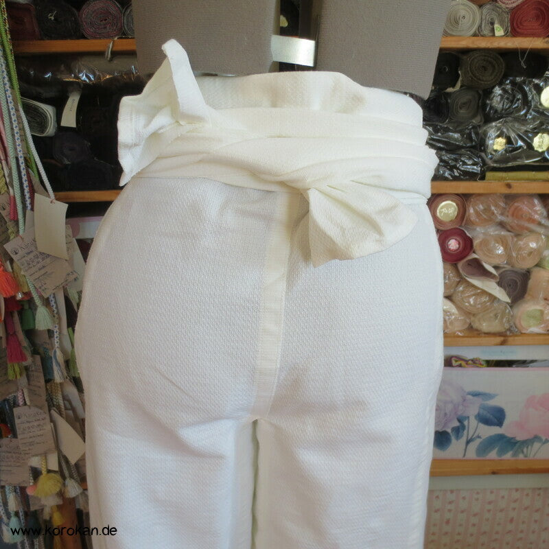 Hakama artige Hose, Handtuchrollen Baumwoll Gerstenkorn Stoff