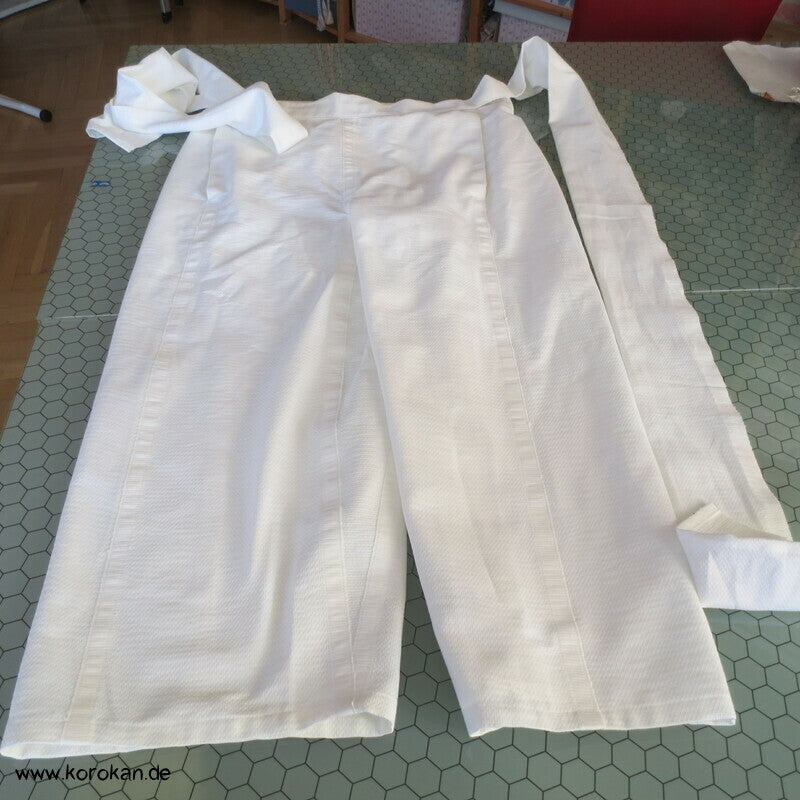 Hakama artige Hose, Handtuchrollen Baumwoll Gerstenkorn Stoff