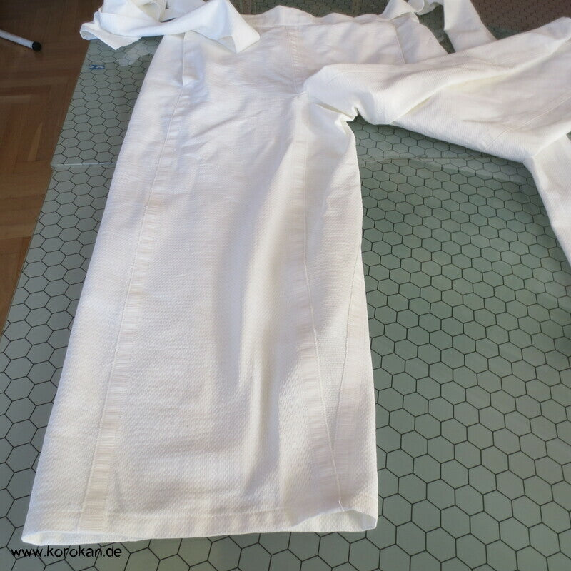 Hakama artige Hose, Handtuchrollen Baumwoll Gerstenkorn Stoff