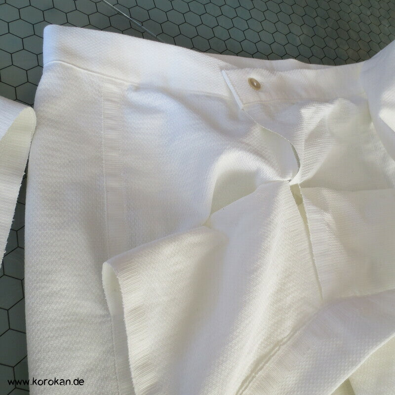 Hakama artige Hose, Handtuchrollen Baumwoll Gerstenkorn Stoff