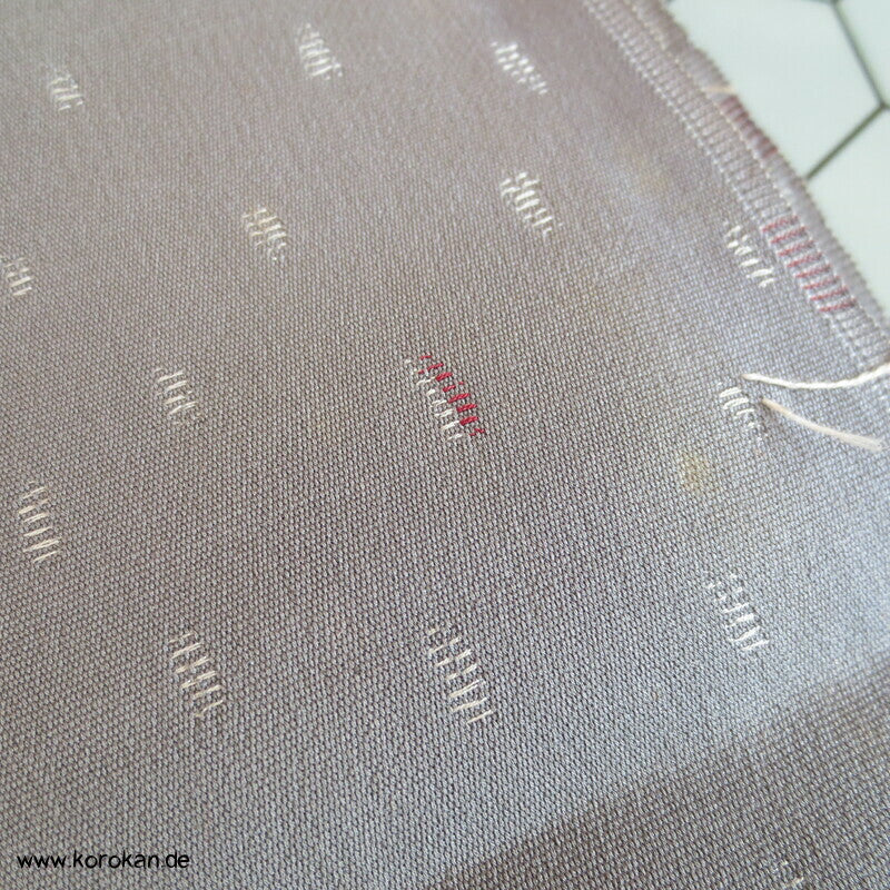 abstrakter Schneesturm Jacquard Seide, Araihari Kimono Stoffrest