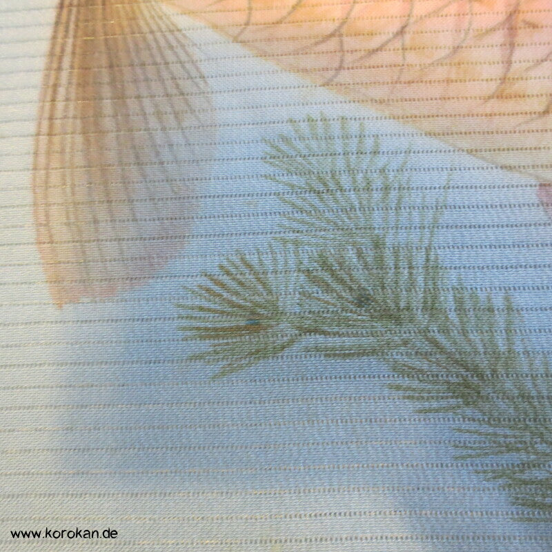 Koi Karpfenteich Tomesode Sommer Kimono Rho Seide