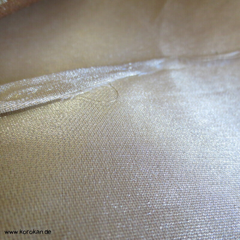 goldene Tsunami Wellen Brokat Fukuro Obi Kimonogürtel