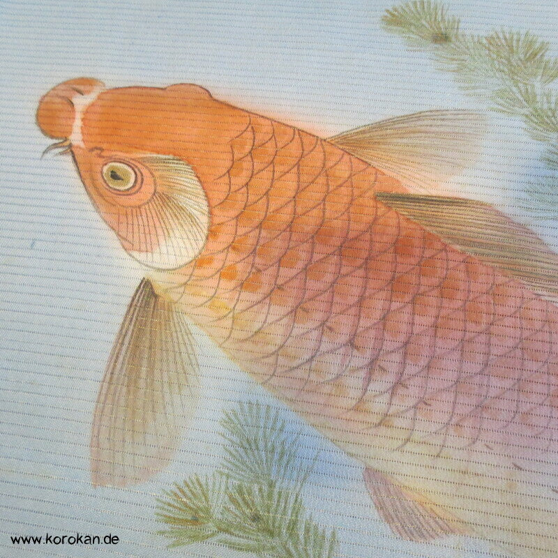 Koi Karpfenteich Tomesode Sommer Kimono Rho Seide