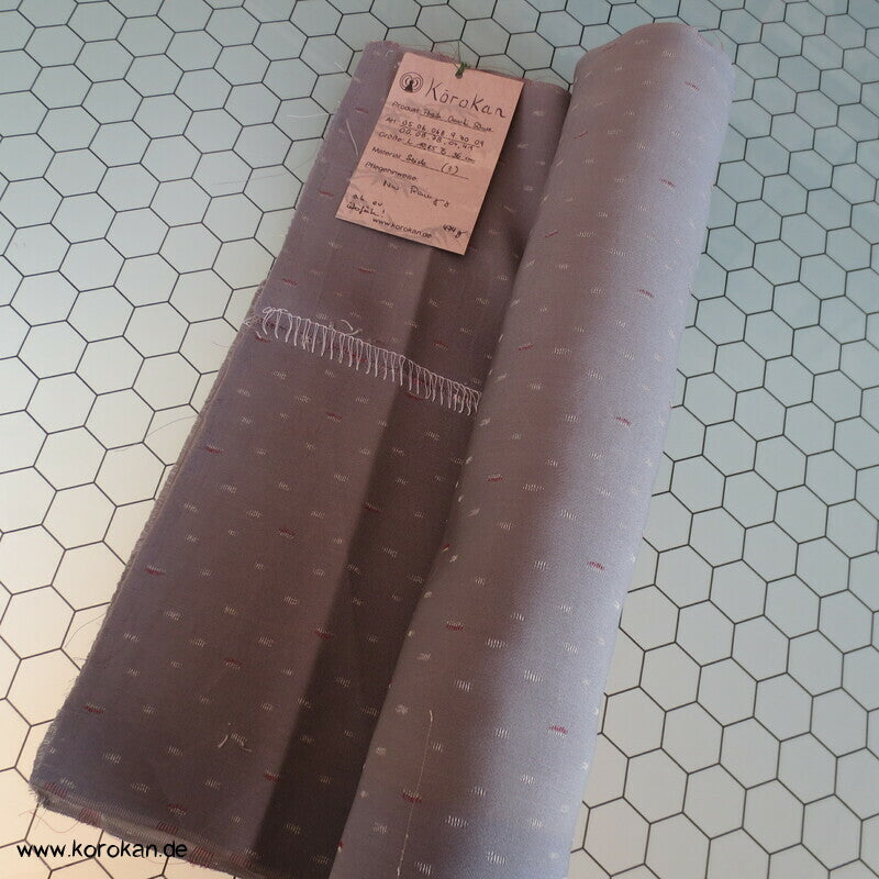 abstrakter Schneesturm Jacquard Seide, Araihari Kimono Stoffrest