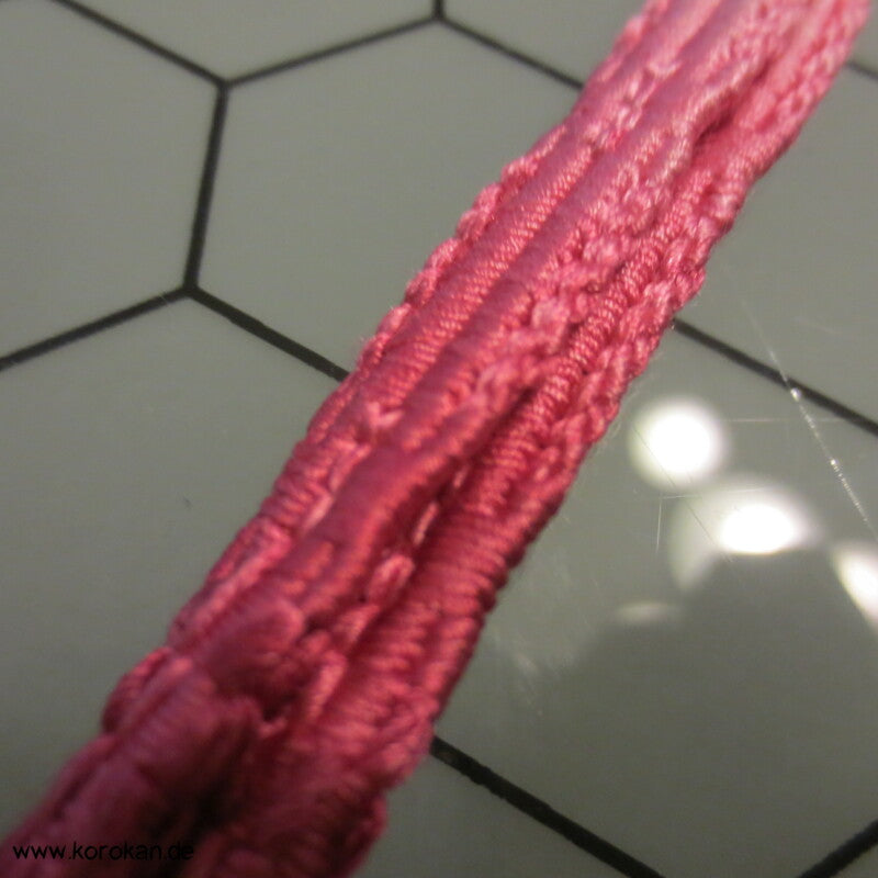 Haori Himo - Farbverlauf pink - weiß - Seide