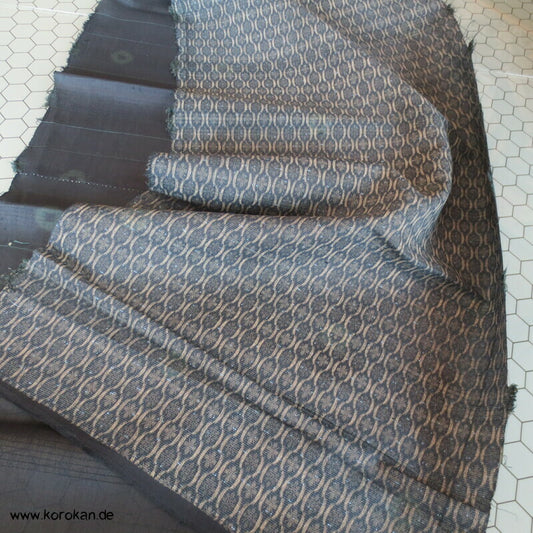 Tatewaku doppelseitiger Druck feine leichte Seide, Araihari Kimono Stoffrolle