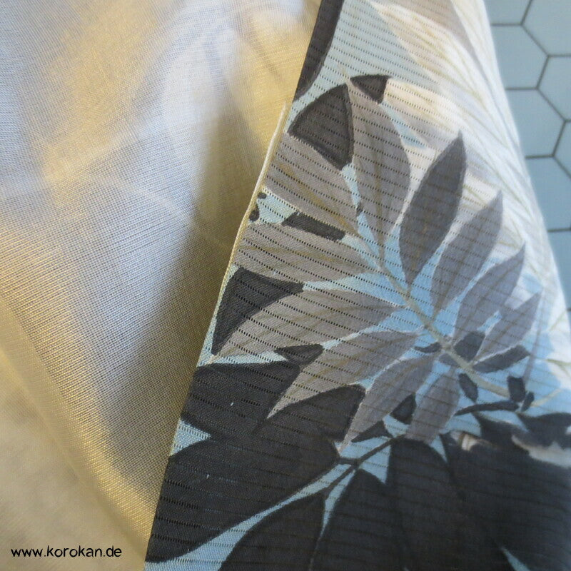 Koi Karpfenteich Tomesode Sommer Kimono Rho Seide