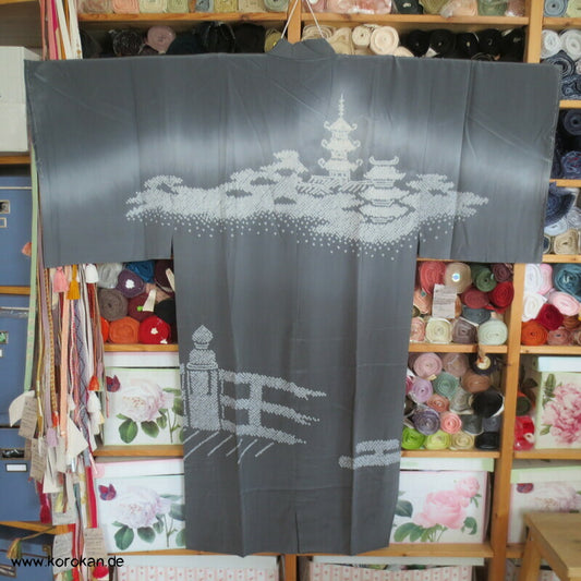 Shibori Tempelmuster Juban Unterkimono, Seide