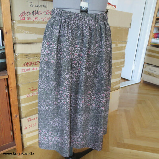 Upcycling Rock aus Kimonoseidenresten Millefleur Crepe