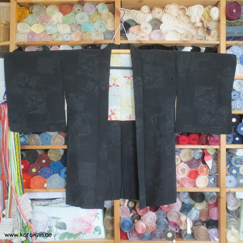 gewebte Shikishi schwarze Haori