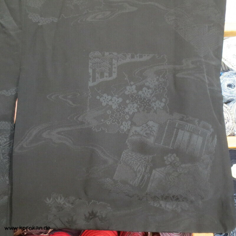 gewebte Shikishi schwarze Haori