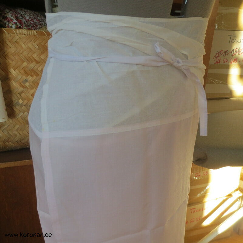 Susoyoke Kimono Juban Unterrock, rosa mit Spitzenrand