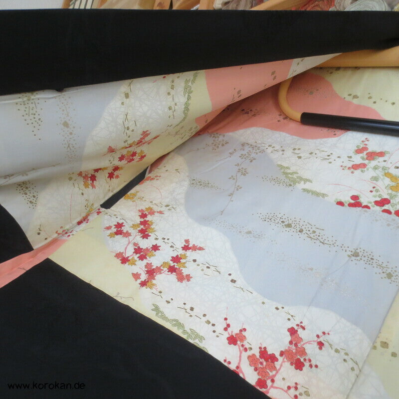 gewebte Shikishi schwarze Haori