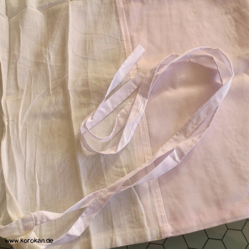Susoyoke Kimono Juban Unterrock, rosa mit Spitzenrand