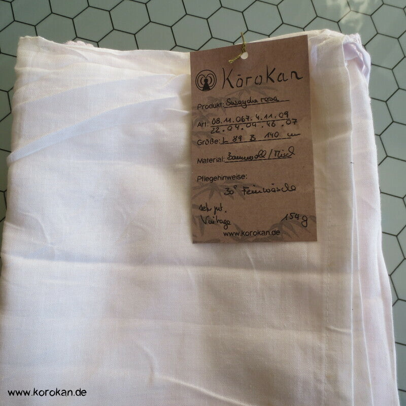 Susoyoke Kimono Juban Unterrock, rosa mit Spitzenrand