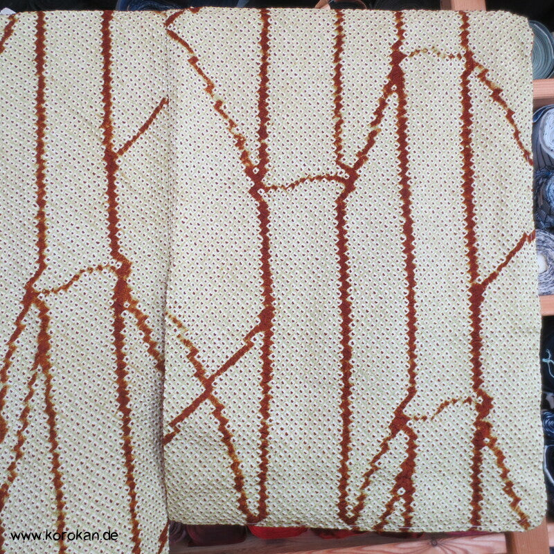 Full Shibori Bambusstäbe Wald Komon Kimono