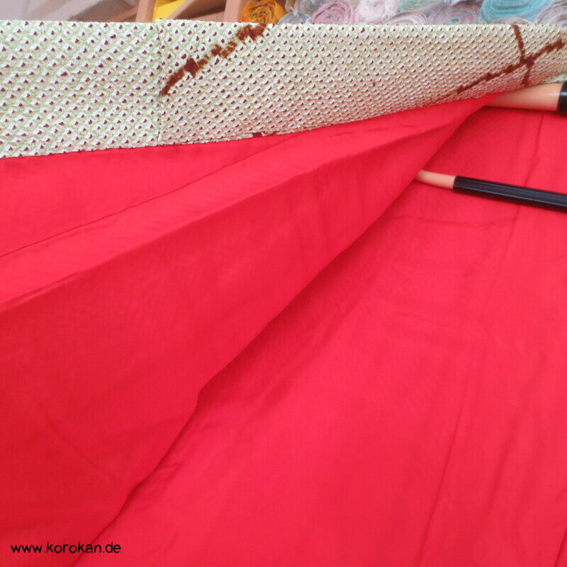 Full Shibori Bambusstäbe Wald Komon Kimono