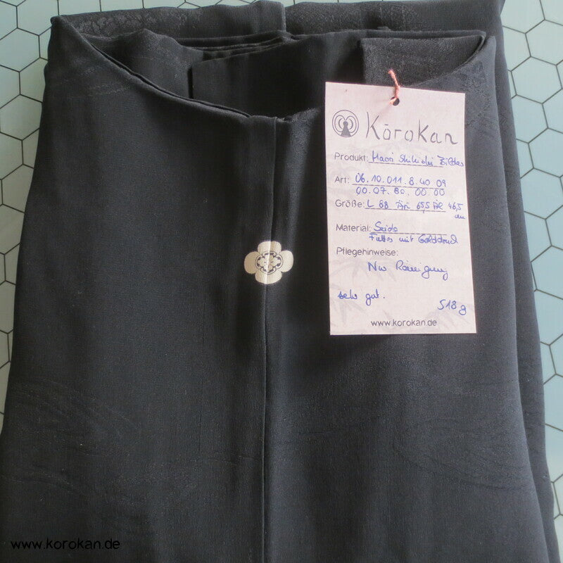 gewebte Shikishi schwarze Haori