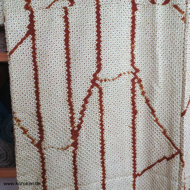 Full Shibori Bambusstäbe Wald Komon Kimono