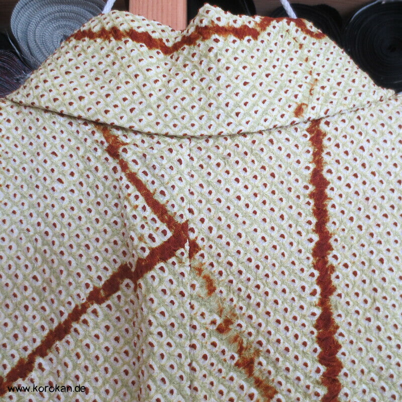 Full Shibori Bambusstäbe Wald Komon Kimono