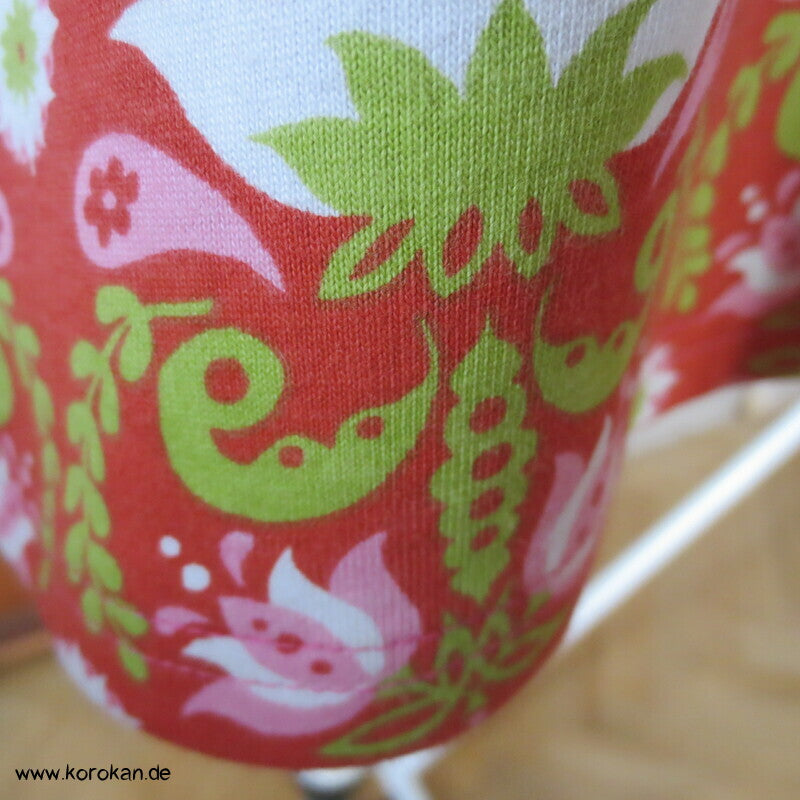 Raglan Kombishirt - gemustert und uni  Baumwoll Jersey Gr. M