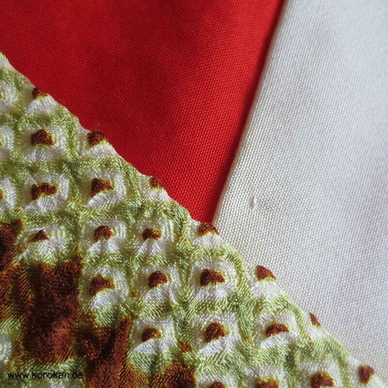 Full Shibori Bambusstäbe Wald Komon Kimono