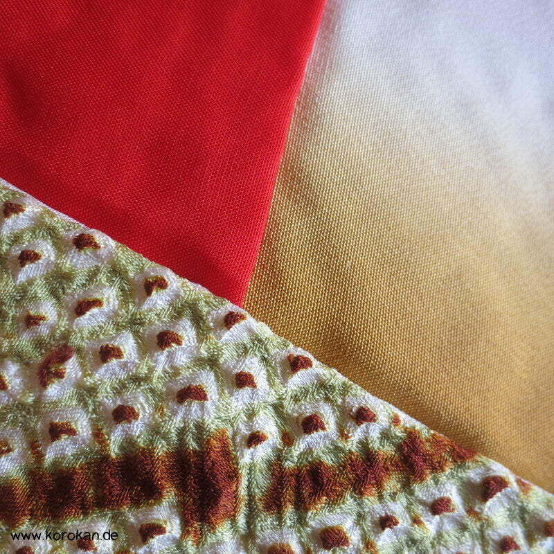 Full Shibori Bambusstäbe Wald Komon Kimono