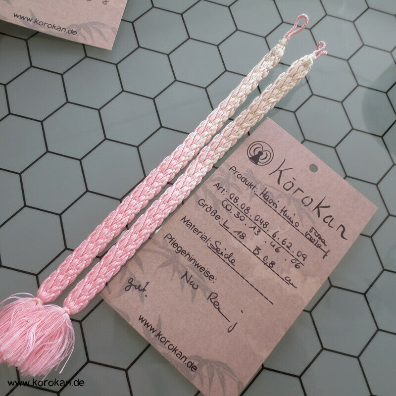 Haori Himo rosa mit Farbverlauf
